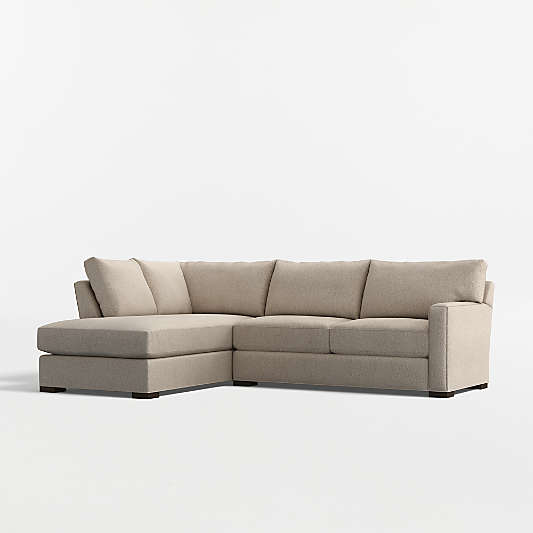 Axis Classic 2-Piece L-Shaped Sectional Sofa with Corner Bumper