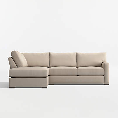 Axis Classic 2-Piece L-Shaped Sectional Sofa with Corner Bumper