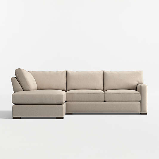Axis Classic 2-Piece L-Shaped Sectional Sofa with Corner Bumper