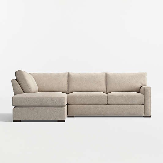 Axis Classic 2-Piece L-Shaped Sectional Sofa with Corner Bumper