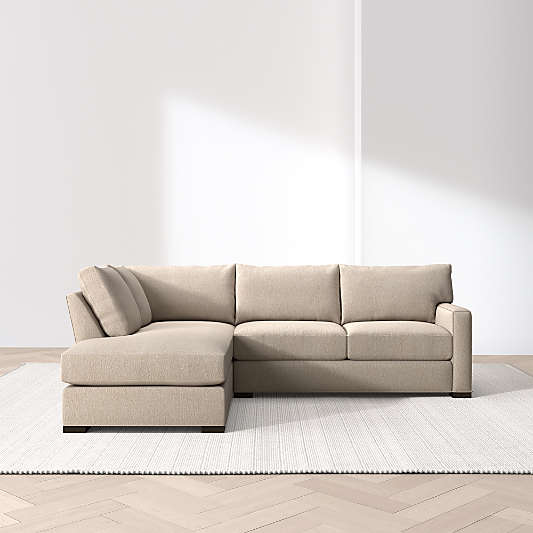 Axis Classic 2-Piece L-Shaped Sectional Sofa with Corner Bumper