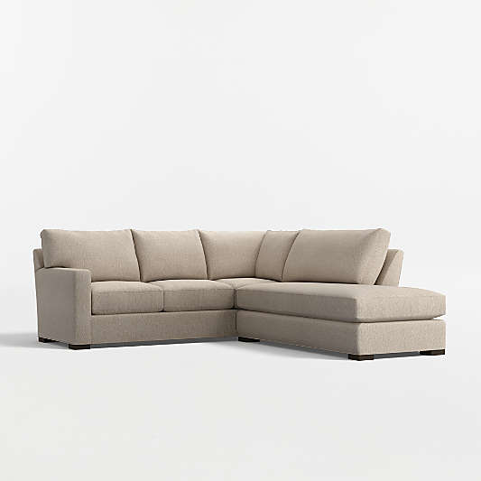 Axis Classic 2-Piece L-Shaped Sectional Sofa with Bumper