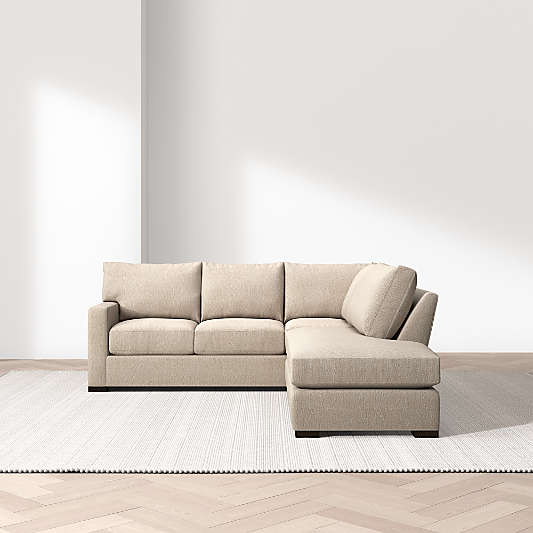 Axis Classic 2-Piece L-Shaped Sectional Sofa with Bumper