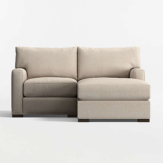 Axis Classic 2-Piece Small Space Sectional Sofa with Chaise Lounge