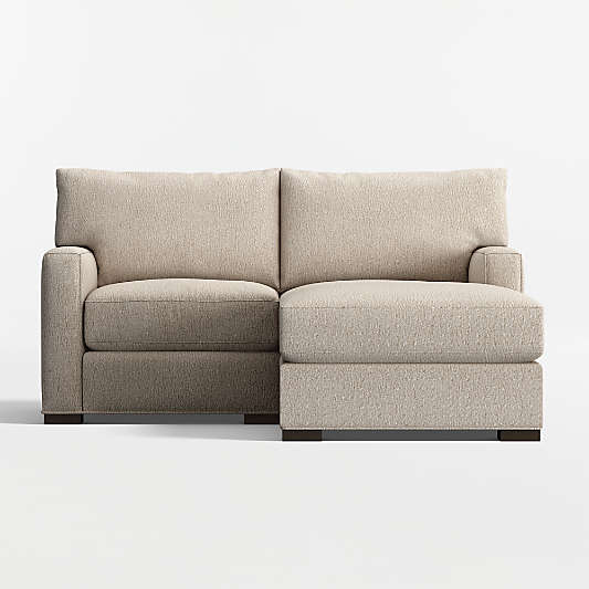 Axis Classic 2-Piece Small Space Sectional Sofa with Chaise Lounge
