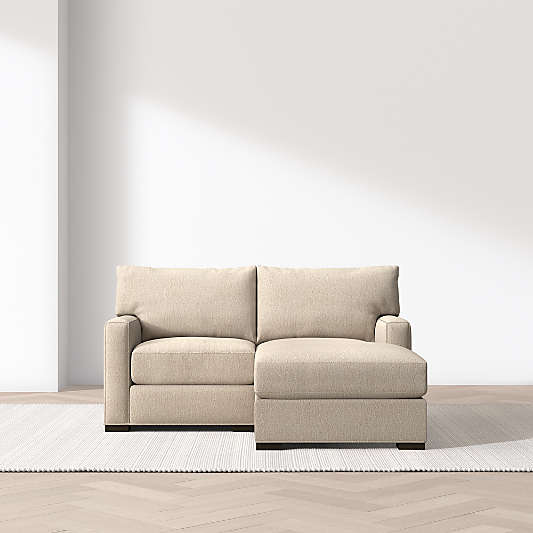 Axis Classic 2-Piece Small Space Sectional Sofa with Chaise Lounge