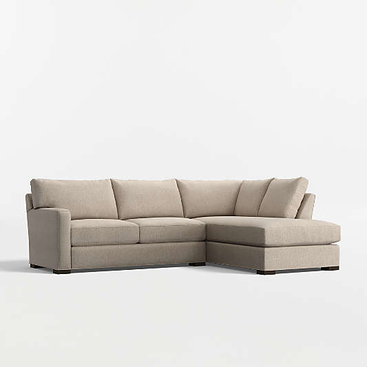 Axis Classic 2-Piece L-Shaped Sectional Sofa with Corner Bumper