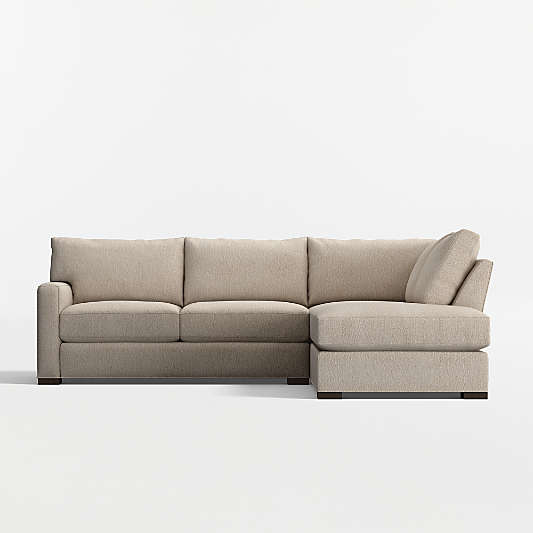 Axis Classic 2-Piece L-Shaped Sectional Sofa with Corner Bumper