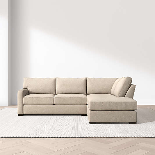 Axis Classic 2-Piece L-Shaped Sectional Sofa with Corner Bumper