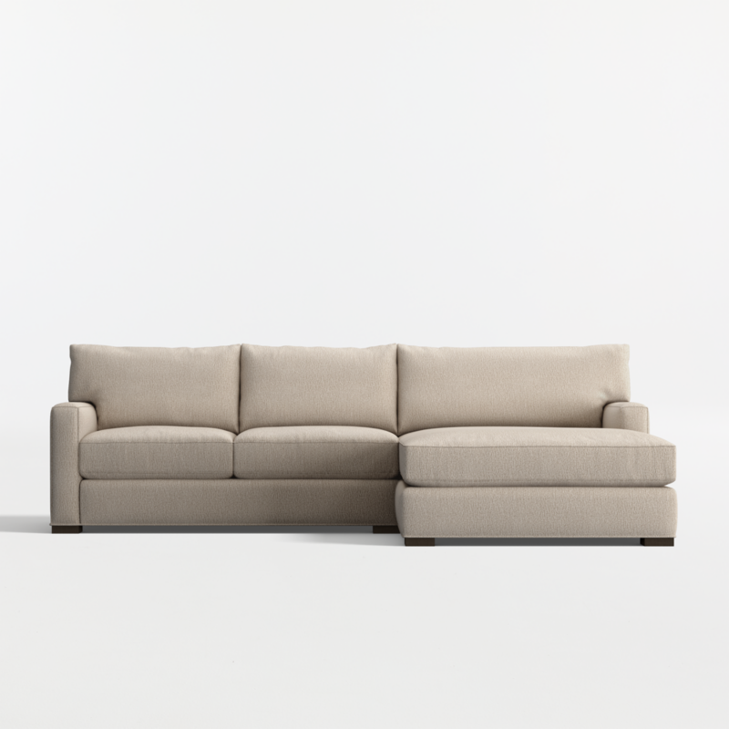 Axis Classic 2-Piece Sectional Sofa with Extra Wide Chaise Lounge - image 0 of 14