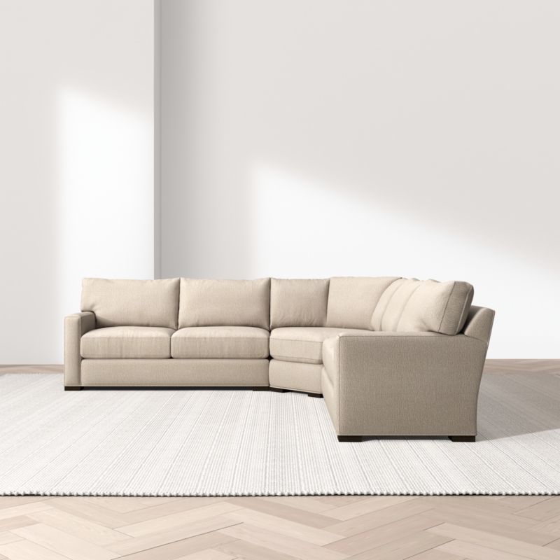 Axis Classic 3-Piece L-Shaped Wedge Sectional Sofa - image 6 of 14