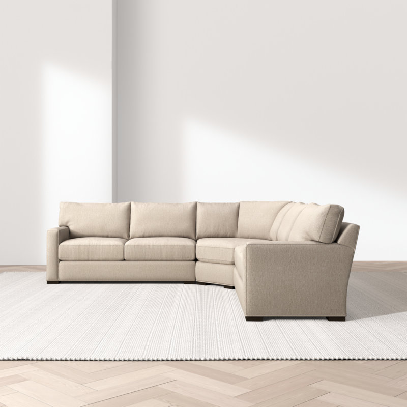 Axis Classic 3-Piece L-Shaped Wedge Sectional Sofa - image 6 of 14
