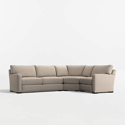 Axis Classic 3-Piece L-Shaped Wedge Sectional Sofa