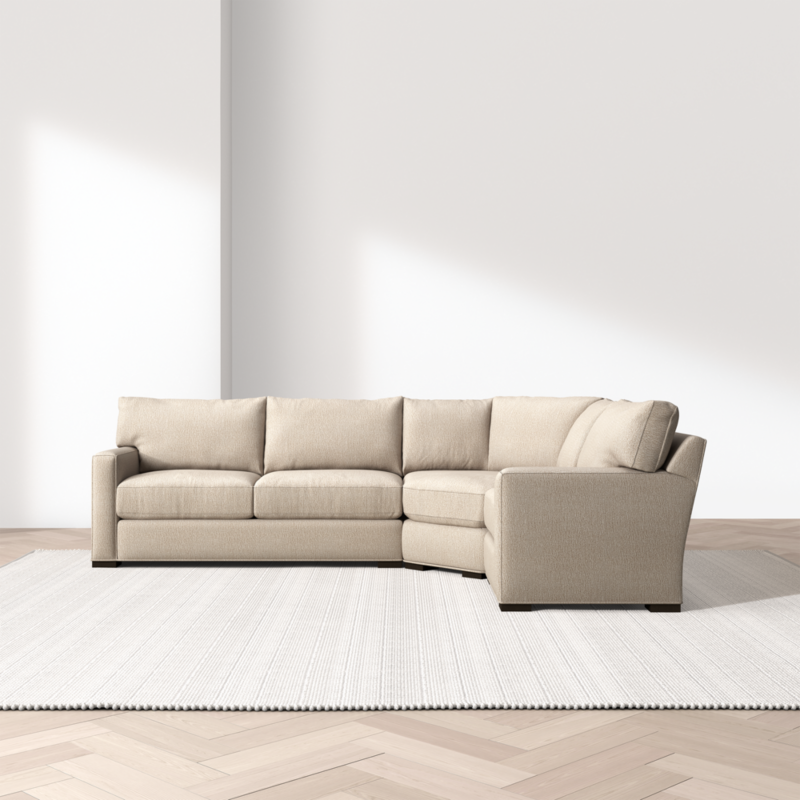 Axis Classic 3-Piece L-Shaped Wedge Sectional Sofa - image 4 of 14