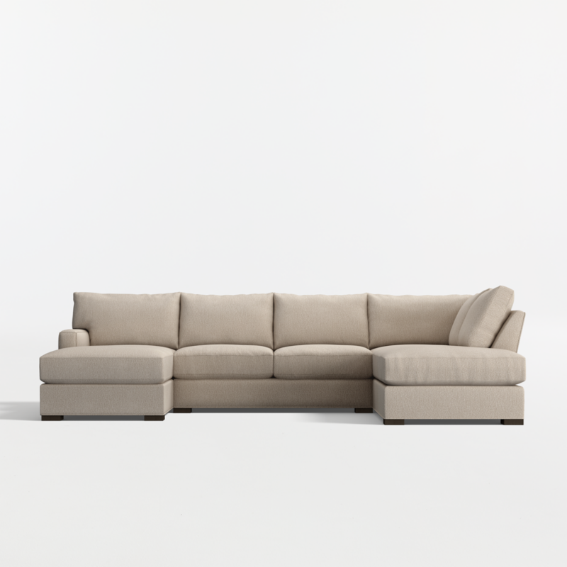 Axis Classic 3-Piece U-Shaped Sectional Sofa with Right-Arm Corner Bumper - image 0 of 14