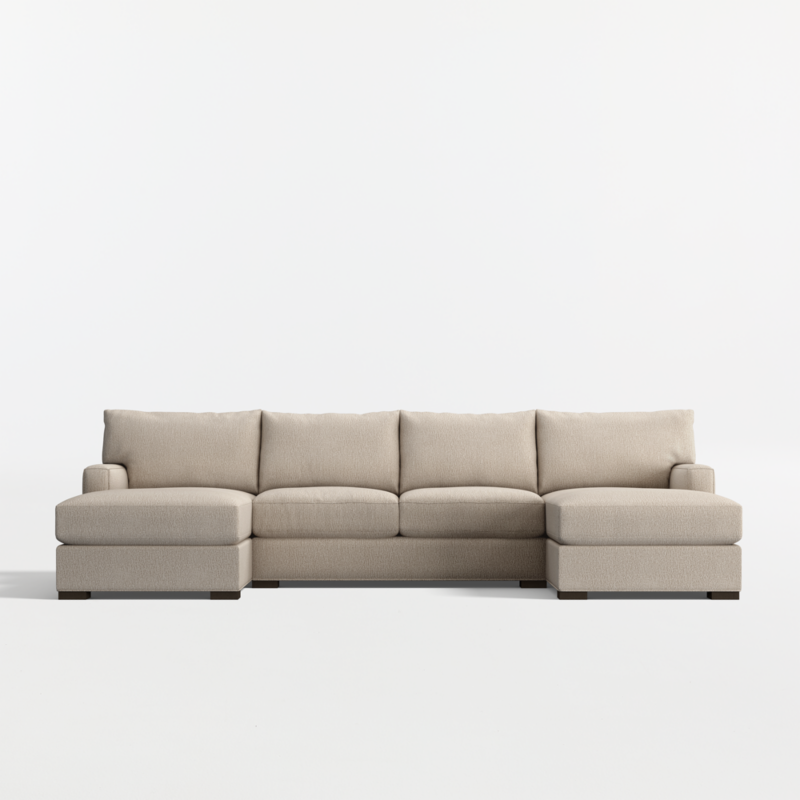 Axis Classic 3-Piece U-Shaped Sectional Sofa with Double Chaise Lounge - image 0 of 14