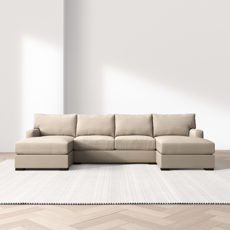 Axis Classic 3-Piece U-Shaped Sectional Sofa with Double Chaise Lounge - image 6 of 14