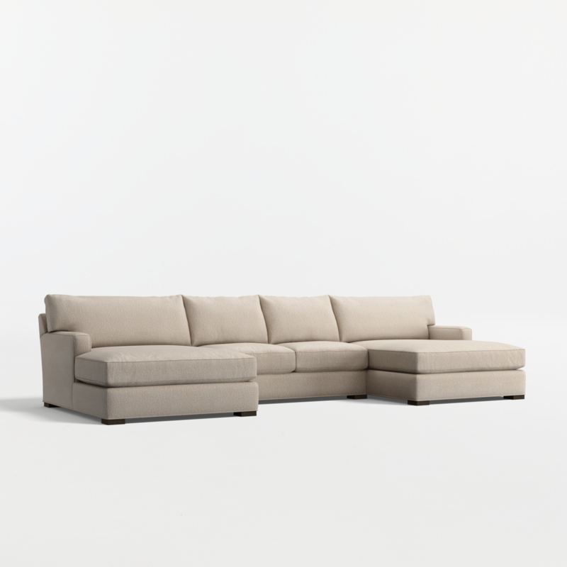 Axis Classic 3-Piece U-Shaped Sectional Sofa with Double Extra Wide Chaise Lounge - image 12 of 14