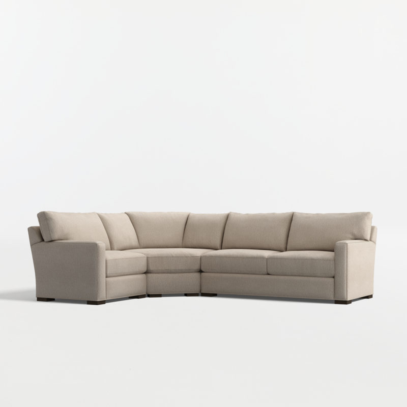 Axis Classic 3-Piece L-Shaped Wedge Sectional Sofa - image 0 of 14