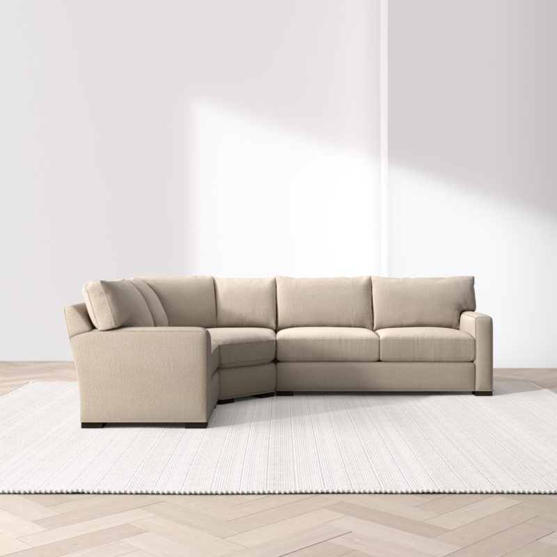 Axis Classic 3-Piece L-Shaped Wedge Sectional Sofa - image 4 of 14