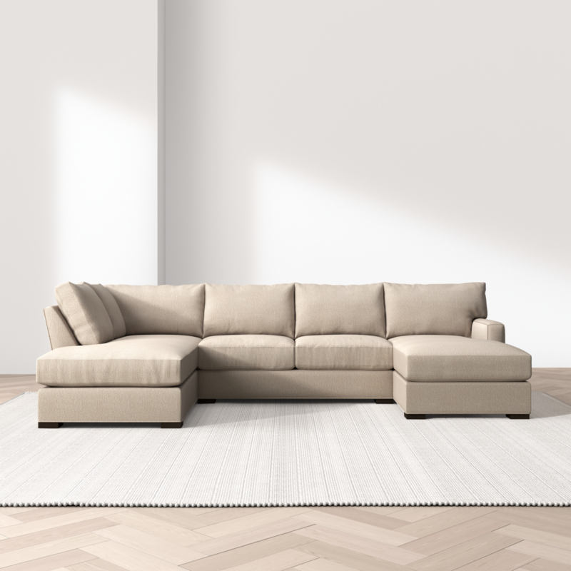 Axis Classic 3-Piece U-Shaped Sectional Sofa with Left-Arm Corner Bumper - image 4 of 14