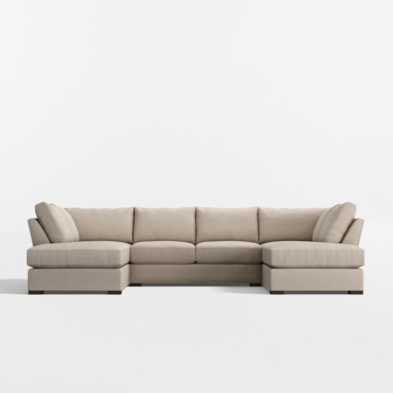 Axis Classic 3-Piece U-Shaped Sectional Sofa with Double Corner Bumper - image 0 of 13