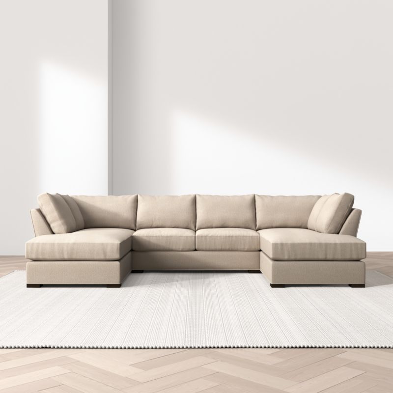 Axis Classic 3-Piece U-Shaped Sectional Sofa with Double Corner Bumper - image 5 of 13