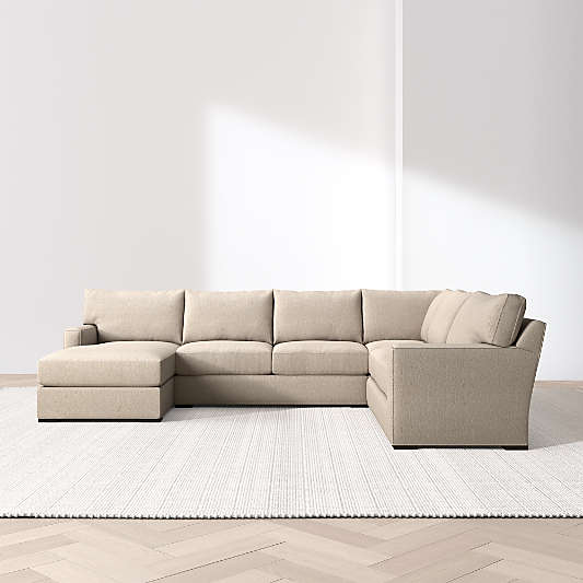 Axis Classic 4-Piece L-Shaped Sectional Sofa with Chaise Lounge