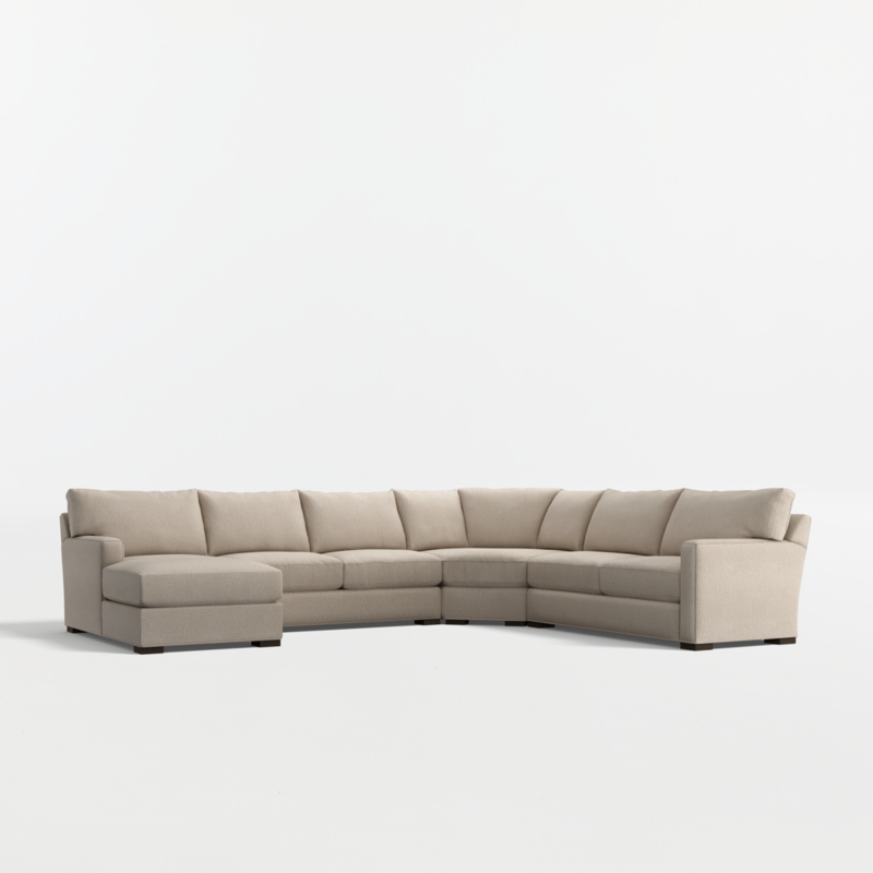 Axis Classic 4-Piece L-Shaped Wedge Sectional Sofa with Chaise Lounge - image 0 of 14