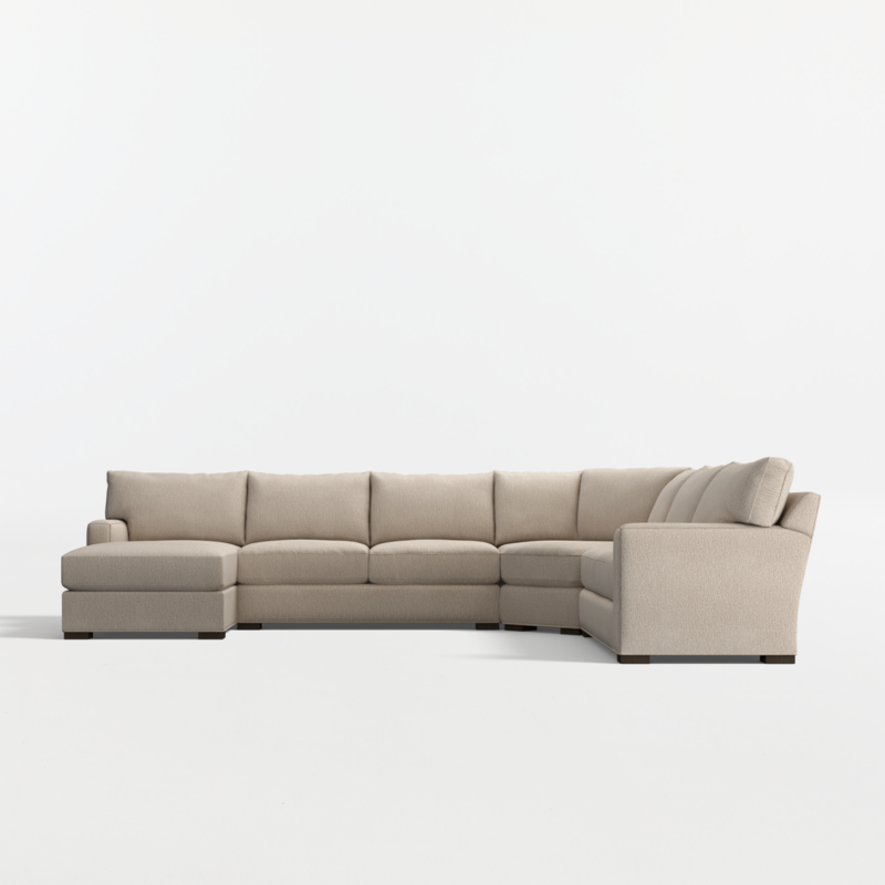 Axis Classic 4-Piece L-Shaped Wedge Sectional Sofa with Chaise Lounge - image 12 of 14