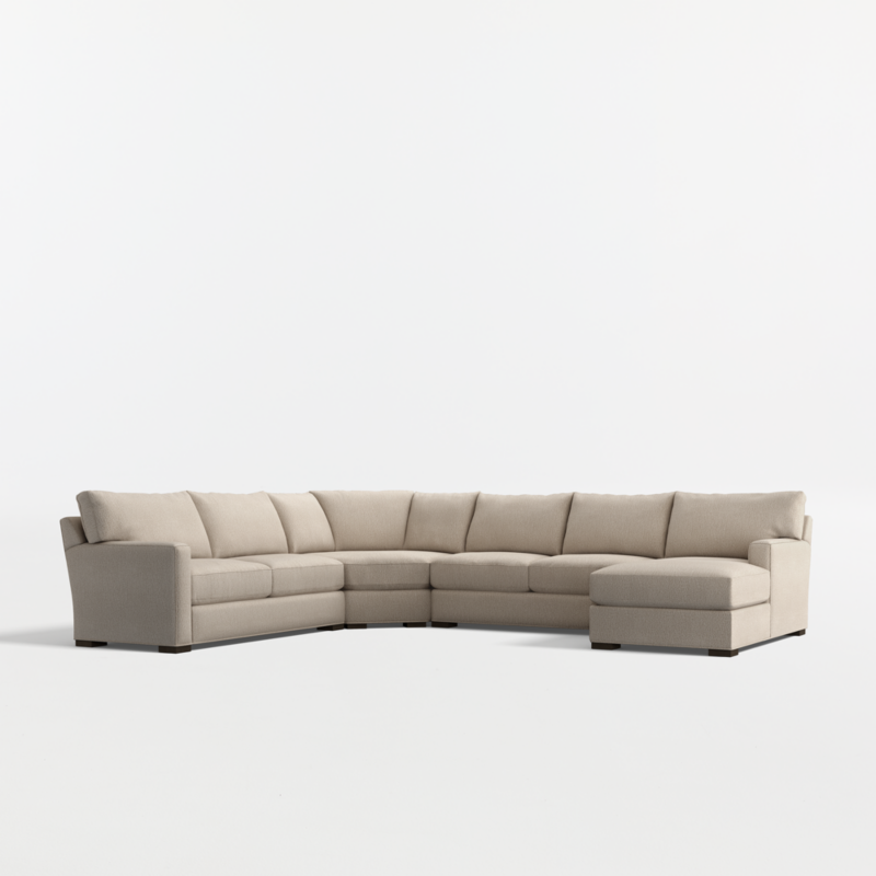 Axis Classic 4-Piece L-Shaped Wedge Sectional Sofa with Chaise Lounge - image 0 of 15