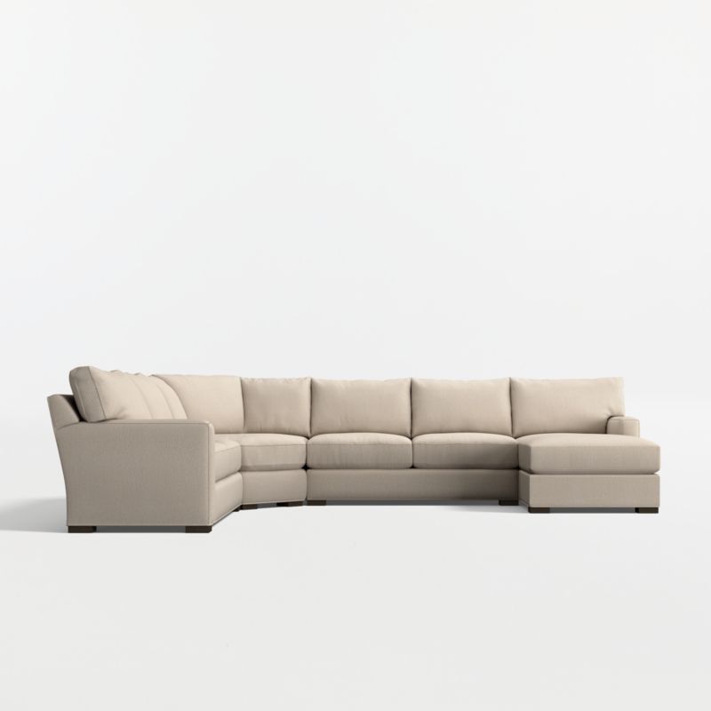 Axis Classic 4-Piece L-Shaped Wedge Sectional Sofa with Chaise Lounge - image 11 of 13