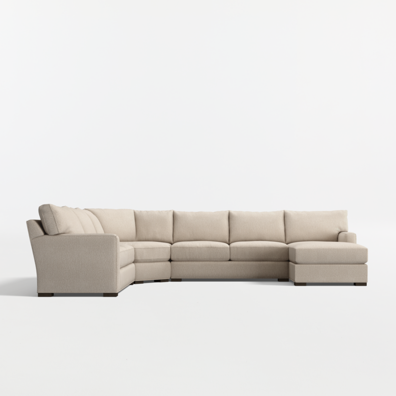 Axis Classic 4-Piece L-Shaped Wedge Sectional Sofa with Chaise Lounge - image 14 of 15