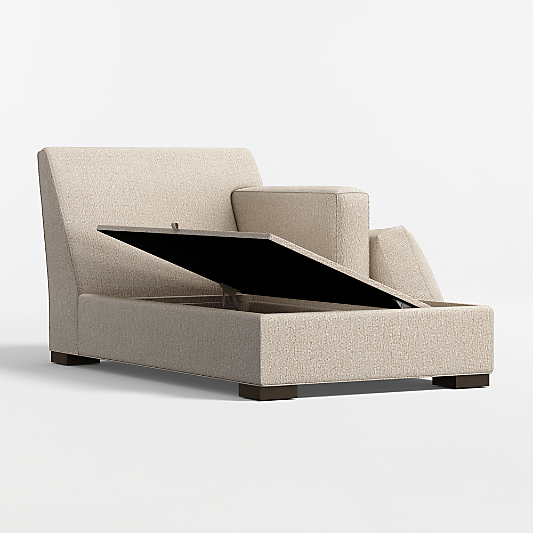 Axis Classic Right-Arm Storage Chaise Lounge Sectional Piece