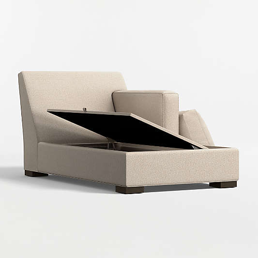 Axis Classic Right-Arm Storage Chaise Lounge Sectional Piece