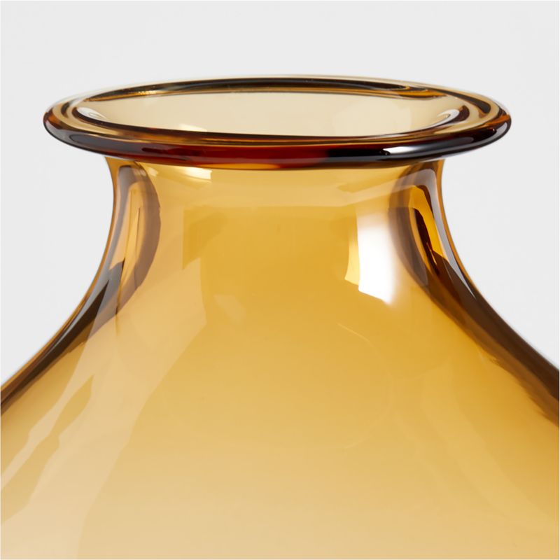 Zeri Amber Glass Vase 10" - image 6 of 8