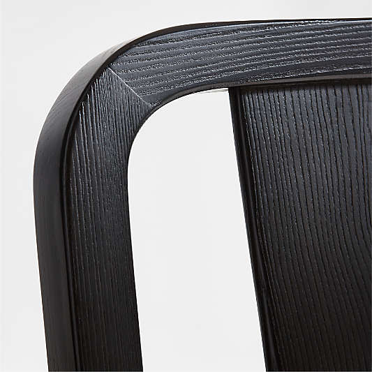 Aya Charcoal Wood Dining Side Chair by Leanne Ford