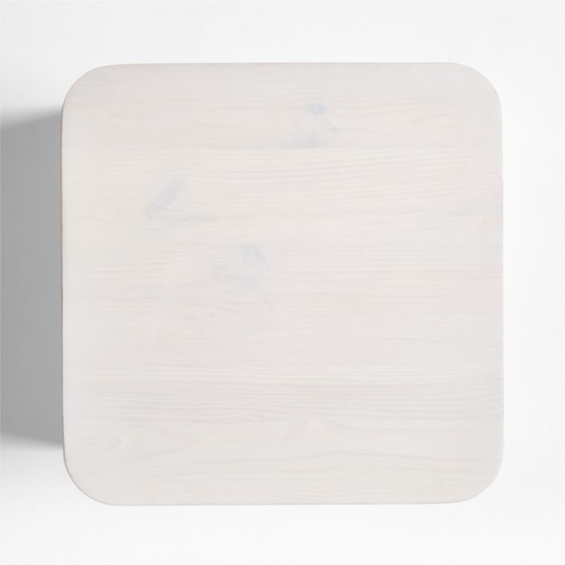 Aya Whitewash Pine Wood Square End Table with Storage by Leanne Ford - image 4 of 7