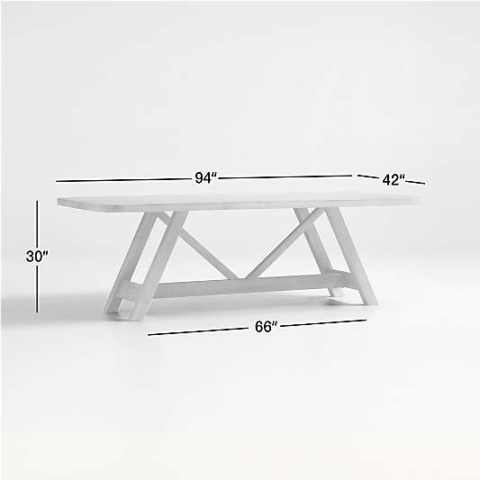 Aya 94" Natural Wood Dining Table by Leanne Ford