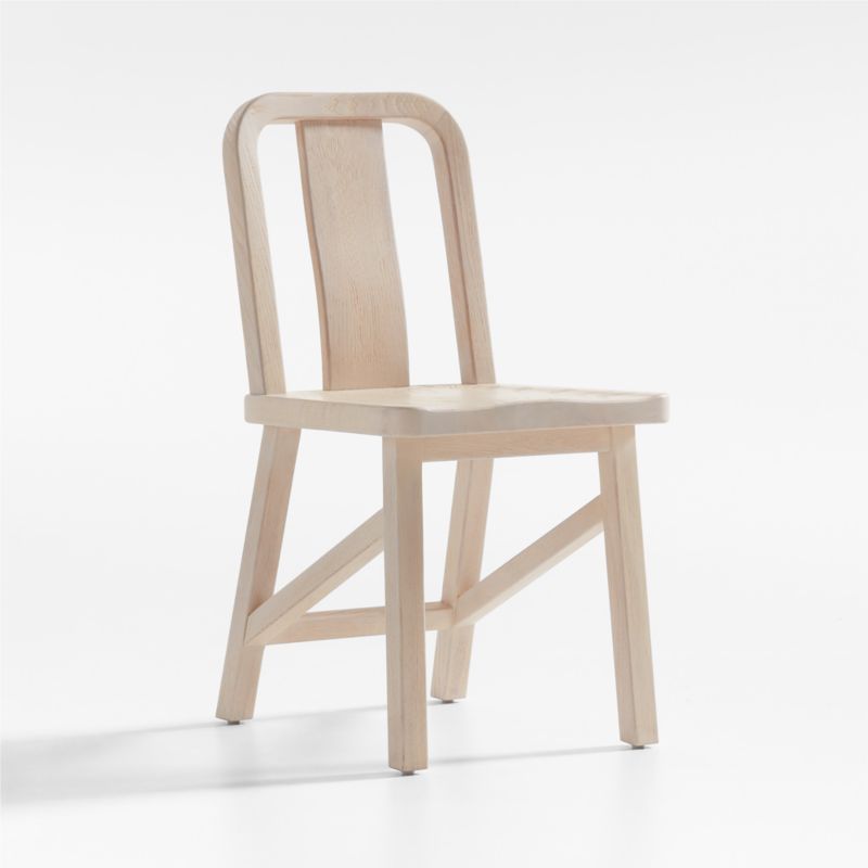 Aya Whitewash Wood Dining Side Chair by Leanne Ford