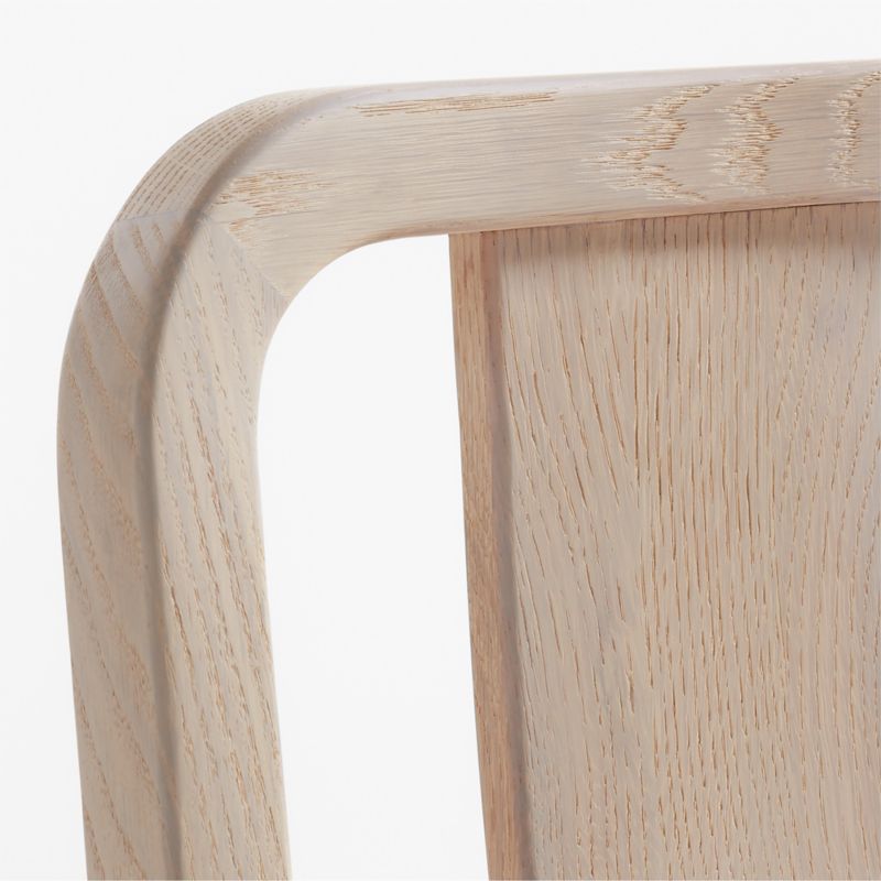 Aya Whitewash Wood Dining Side Chair by Leanne Ford