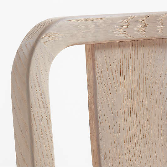 Aya Whitewash Wood Dining Side Chair by Leanne Ford