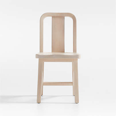 Aya Whitewash Wood Dining Side Chair by Leanne Ford