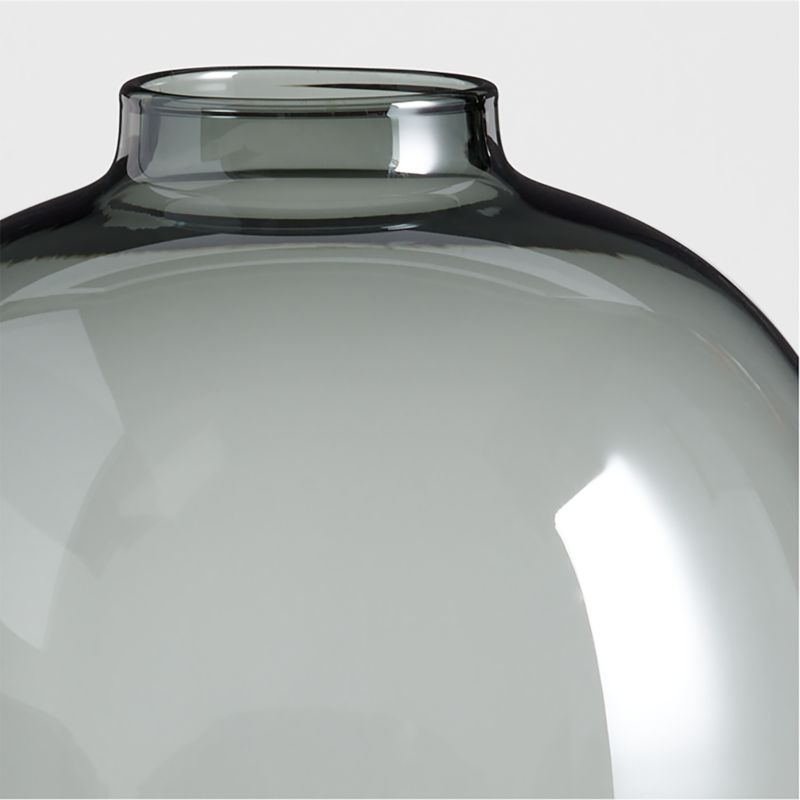 Zeri Smoke Grey Glass Vase 13" - image 9 of 11