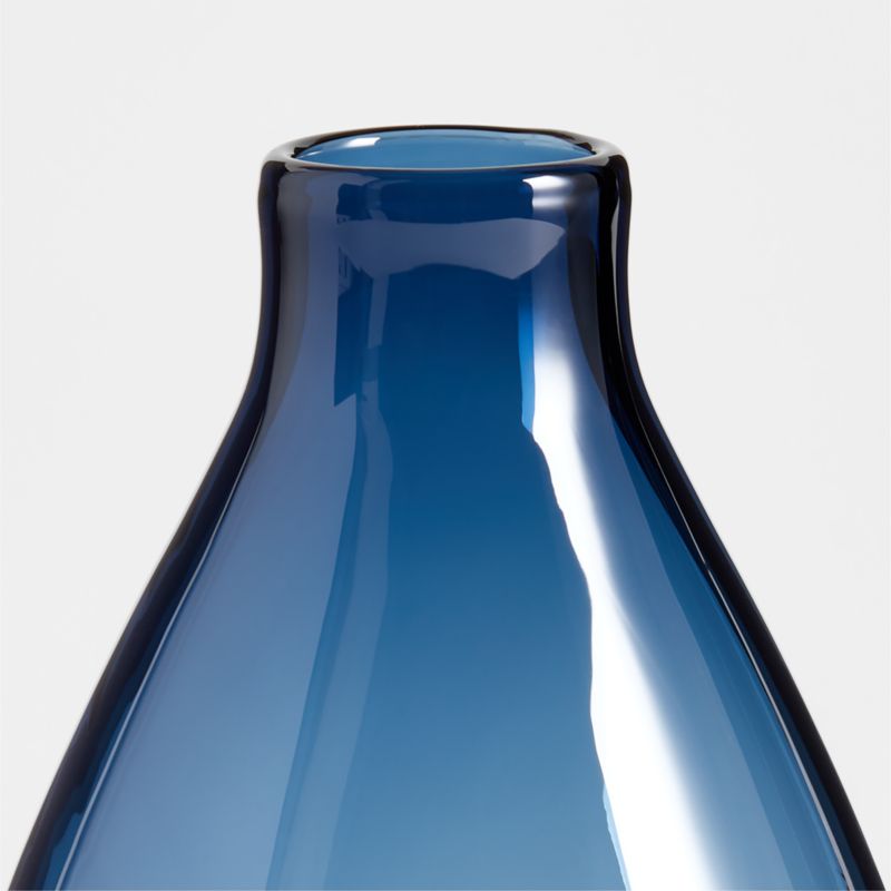 Zeri Small Night Blue Glass Vase 7" - image 7 of 8