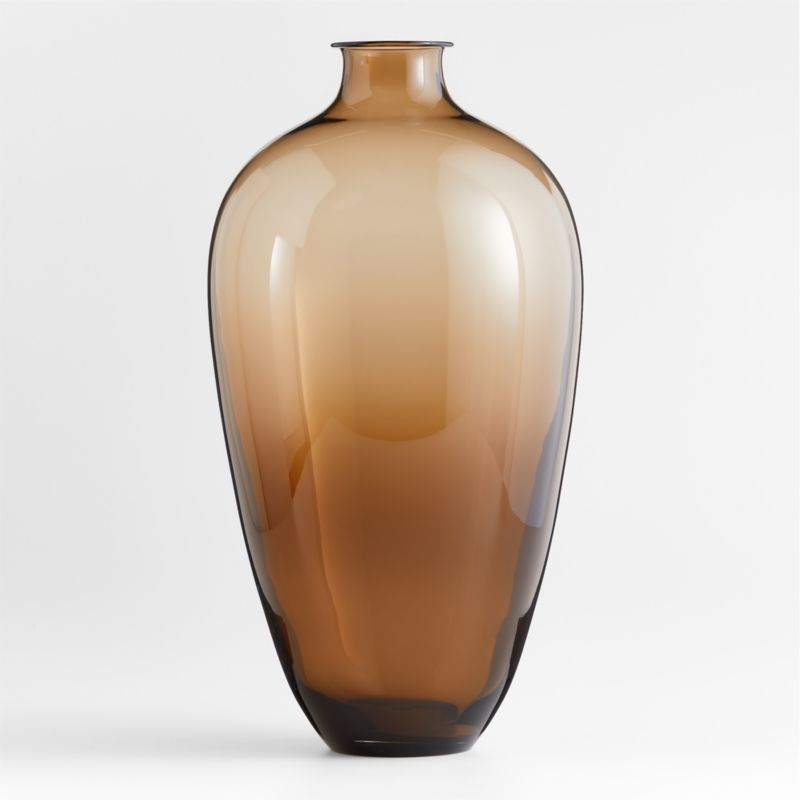 Zeri Tall Smoke Brown Glass Vase 20" - image 7 of 9