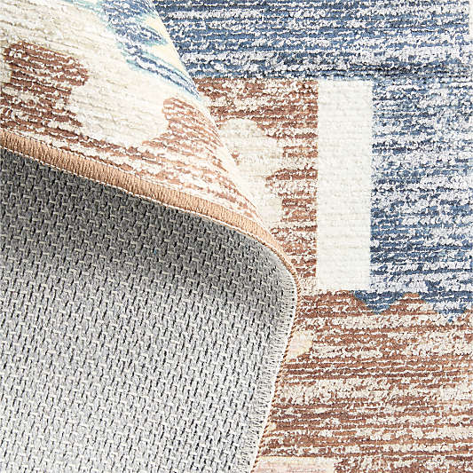 Azar Brown Washable Area Rug 5'x8'