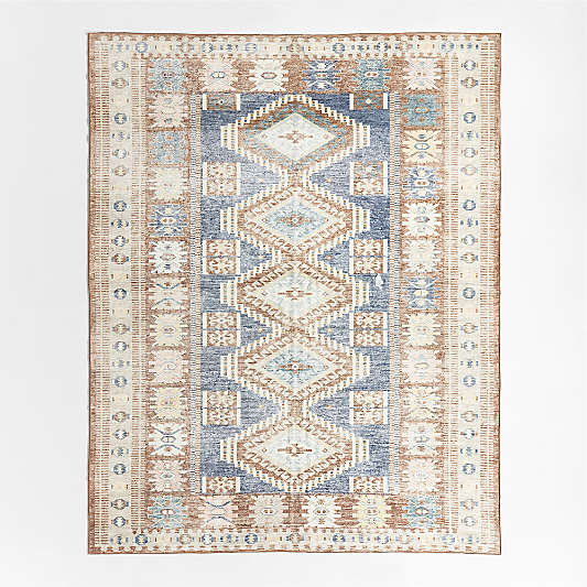 Azar Brown Washable Area Rug 8'x10'