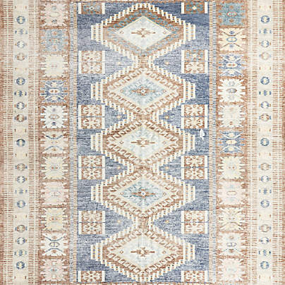Azar Brown Washable Kids 12"x18" Rug Swatch