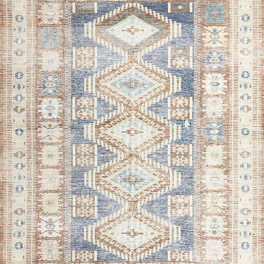 Azar Brown Washable Kids 12"x18" Rug Swatch